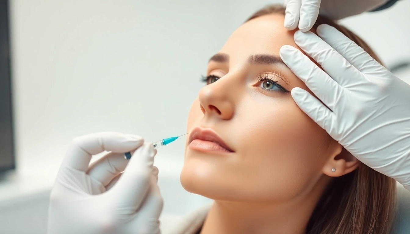 Experienced practitioner administering a Botox Behandlung to enhance facial features in a calm clinic setting.