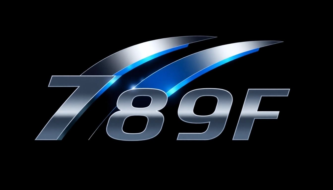 Dynamic rendering of the 789F logo highlighting innovation and industry leadership