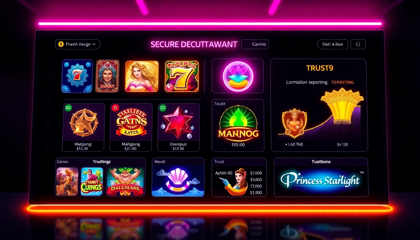 Mentoto online slot platform with vibrant gaming icons and secure transaction visuals, highlighting trustworthiness.
