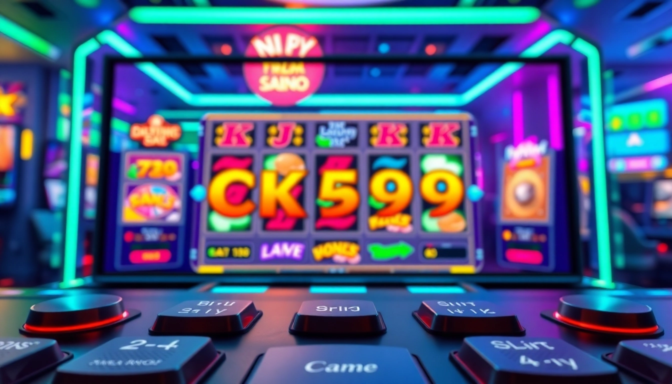 Engaging ck999 game screenshot showcasing colorful slot machines and vibrant graphics to attract players' attention.