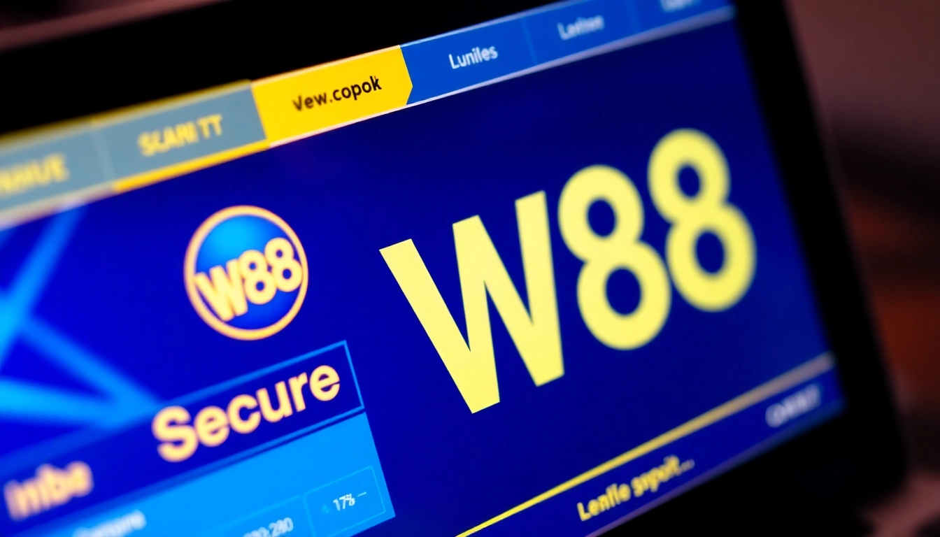 W88 online betting platform featuring secure, engaging interface for sports and casino games, user-friendly design.