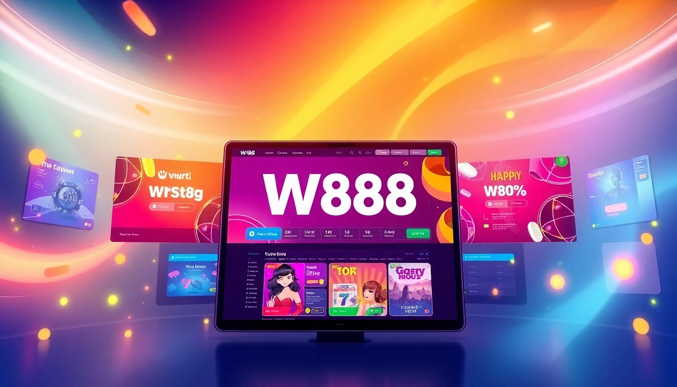 W88 online betting platform displayed on a device with vibrant graphics and user interface elements, inviting for users to join and wager safely.