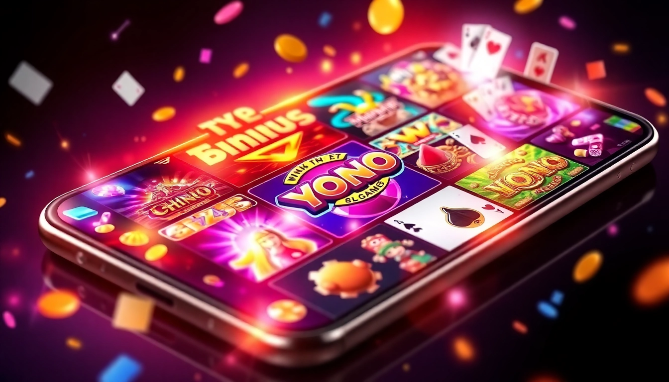 Screenshot of popular yono game titles with colorful icons and engaging gameplay visuals for easy recognition and user appeal