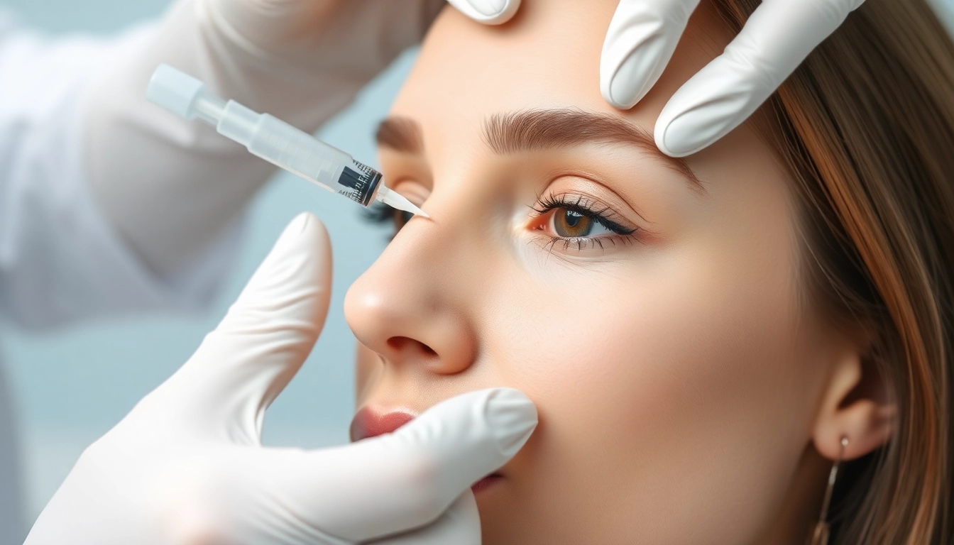 Botox Zürich treatment in progress at a modern clinic, highlighting expert facial care for youthful skin.