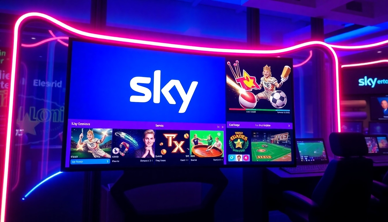 Sky Exchange online betting platform showcasing live casino games and sports betting in a modern digital setup, engaging players with real-time action and vibrant visuals for seamless gaming experience.