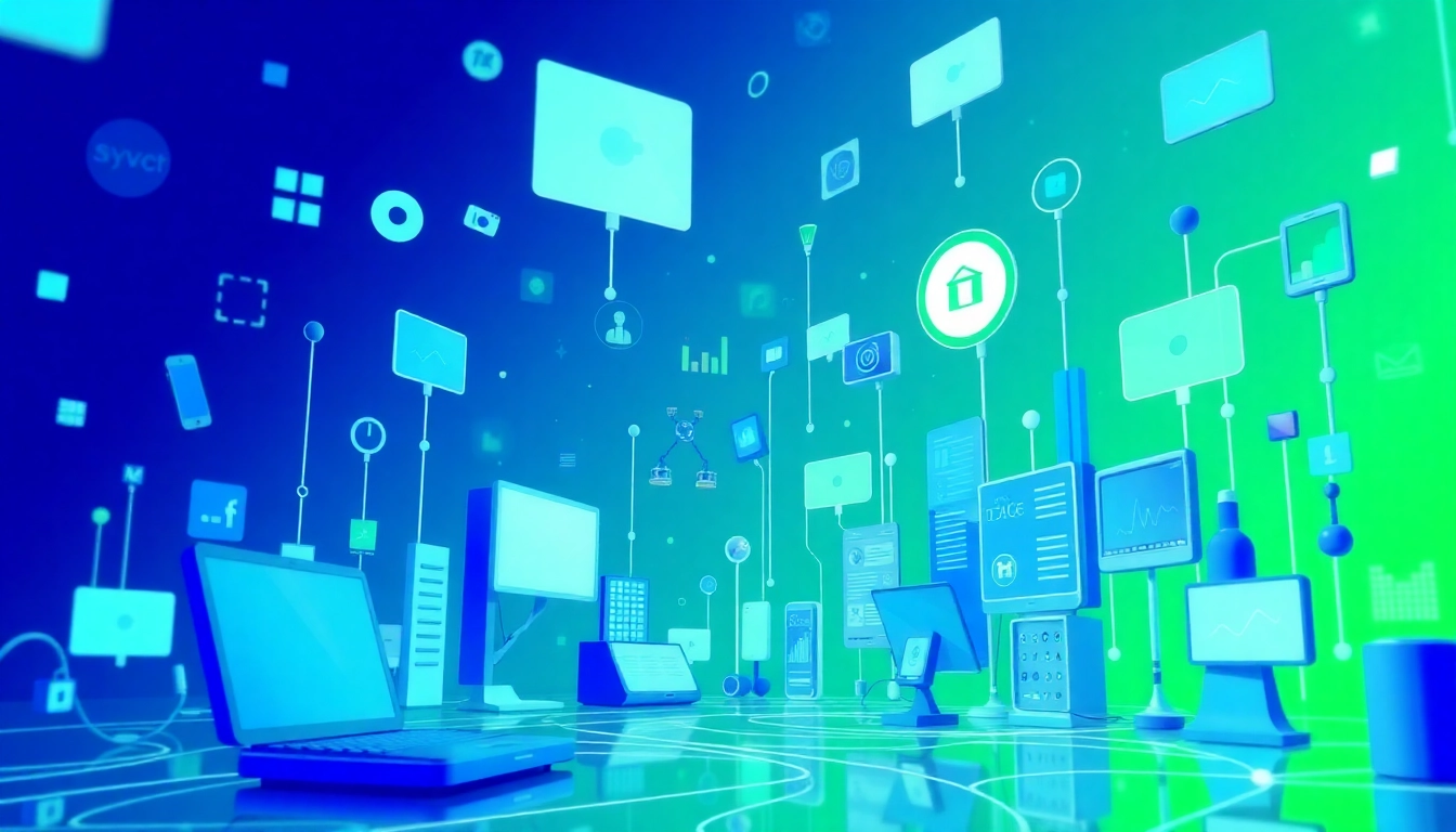 KJC digital ecosystem emphasizes innovation and connectivity within a sleek, vibrant tech environment, highlighting its global reach and technological leadership.