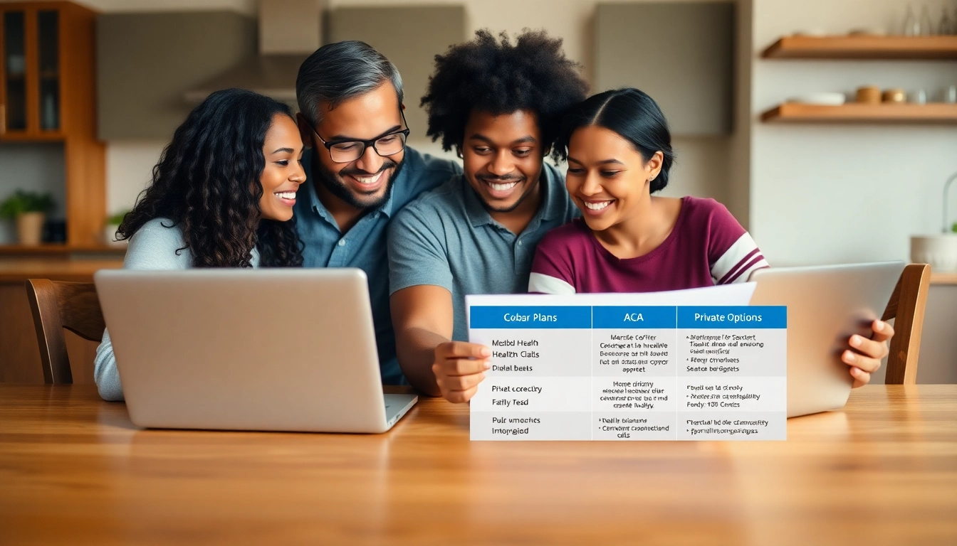 Best COBRA alternatives: a family compares affordable health plans and options.