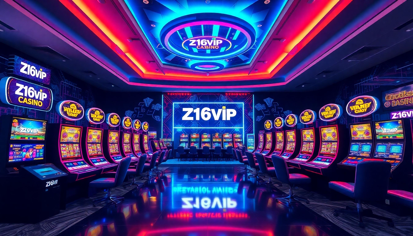 z16vip branded online gambling platform with engaging gaming environment and modern design for