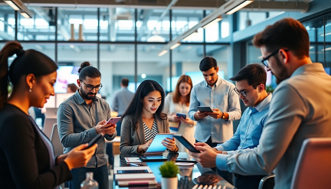 Engaging team utilizing social sourcing platforms for talent acquisition and networking across