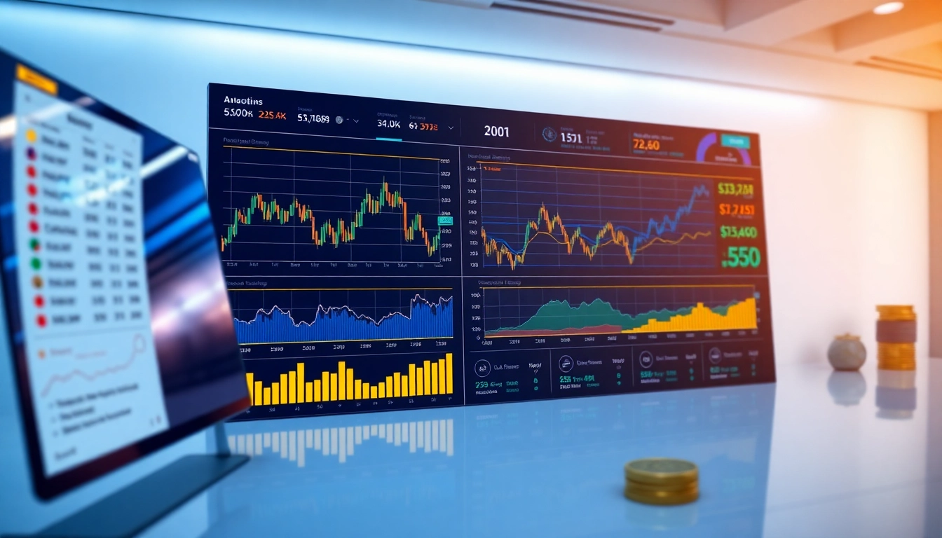 Financial traders analyzing the latest Trading Investment News on stock and gold market trends