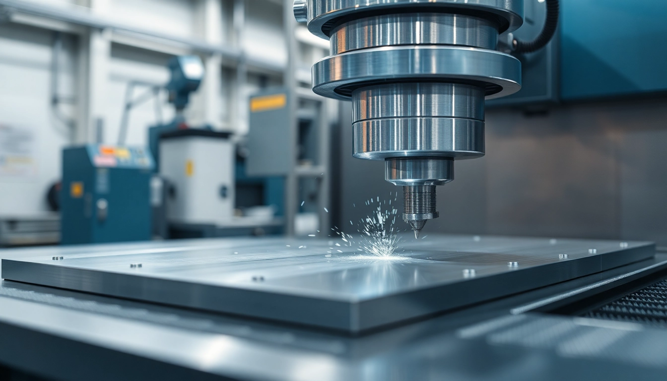 Professional frezowanie CNC process showcasing detailed aluminum milling for precise electronic