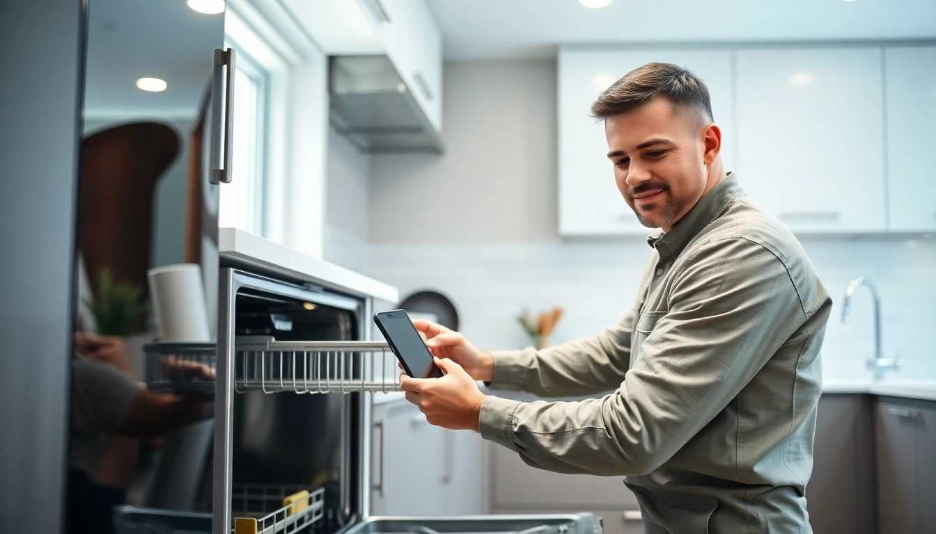Professional technician performing dishwasher repair in Toronto, highlighting trusted