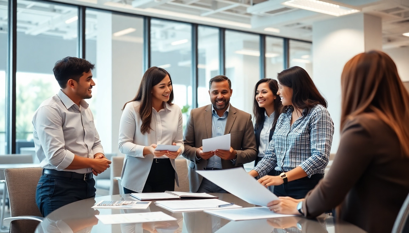 Canadian business team discussing group health insurance Canada options for better employee