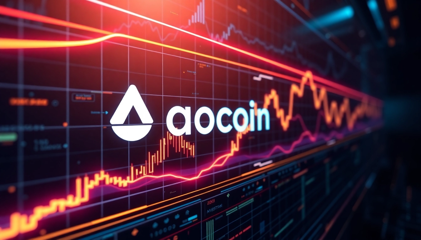 Aicoin financial dashboard with real-time charts and AI data analytics for investors